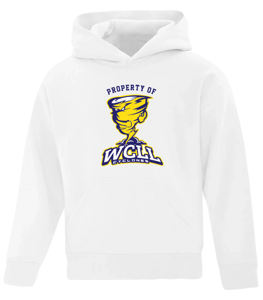 "Property of WCLL" Youth Cotton Pull Over Hooded Sweatshirt with Printed Logo