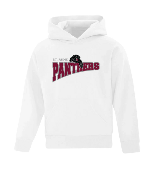 St. Anne Panthers Youth Cotton Pull Over Hooded Sweatshirt with Printed Logo