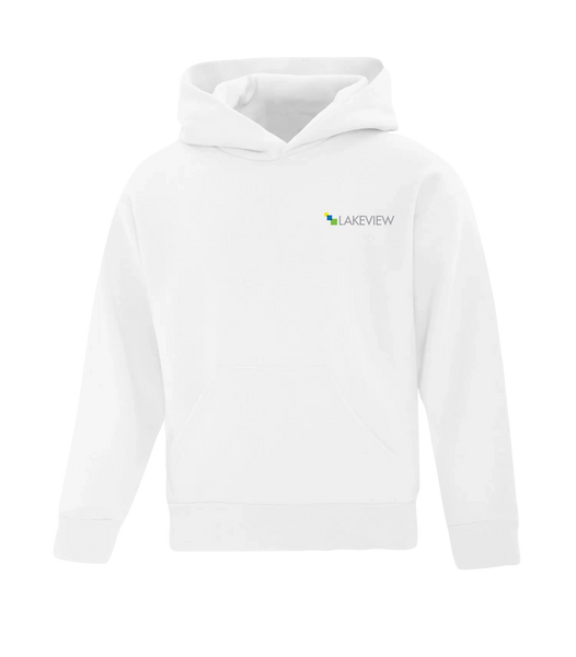 Lakeview Youth Cotton Pull Over Hooded Sweatshirt with Printed Logo