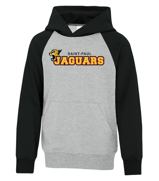 Saint-Paul Youth Fleece Two Tone Hoodie with Printed Logo