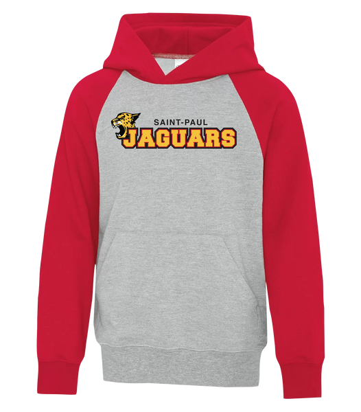 Saint-Paul Youth Fleece Two Tone Hoodie with Printed Logo