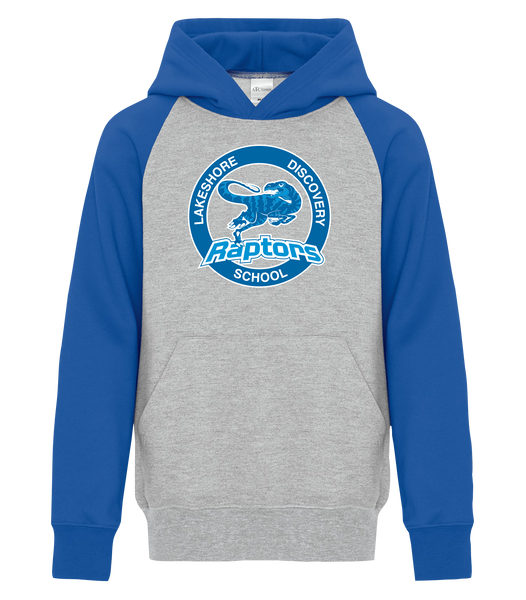 Lakeshore Discovery Youth Fleece Two Tone Hoodie with Printed Logo