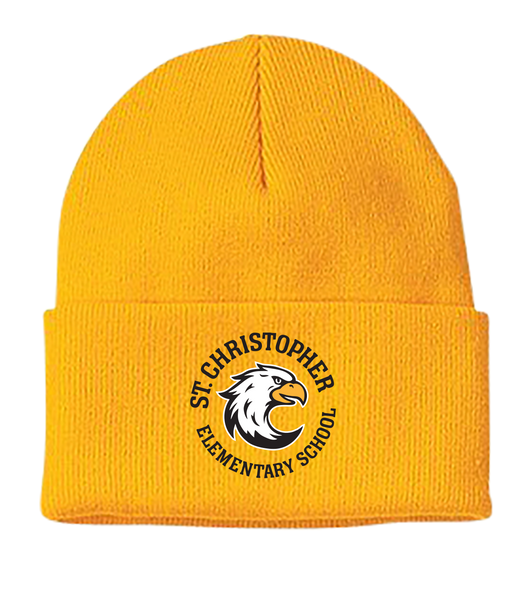 St. Christopher Knit Toque Cap ONE SIZE