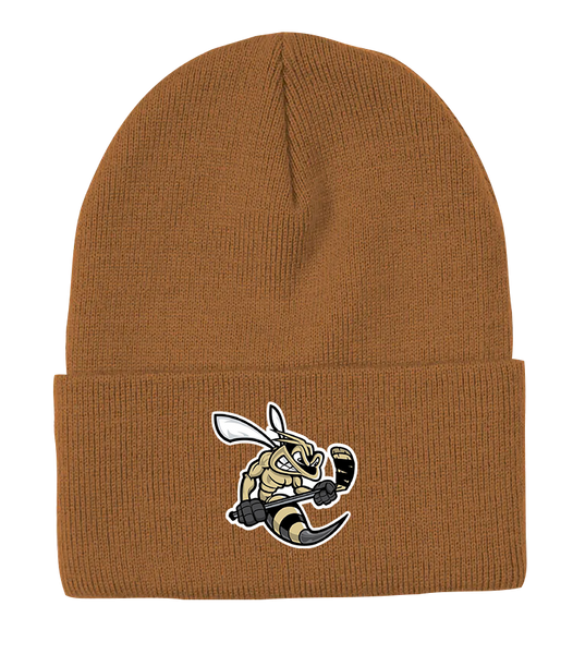 Sting Knit Cuff Toque with Embroidered Logo