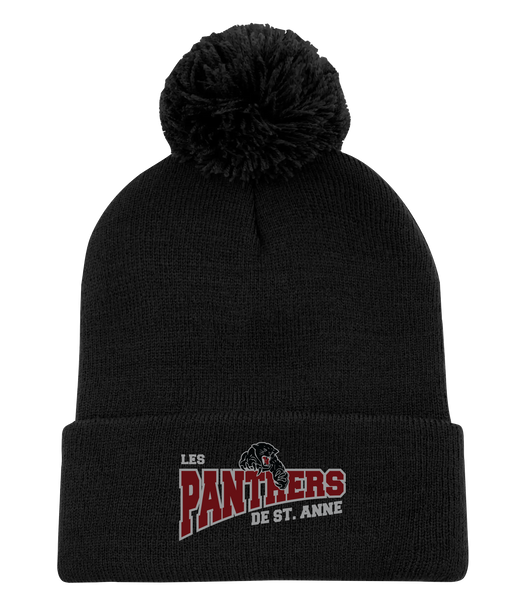 St. Anne Panthers One Size Pom Pom Cuff Toque