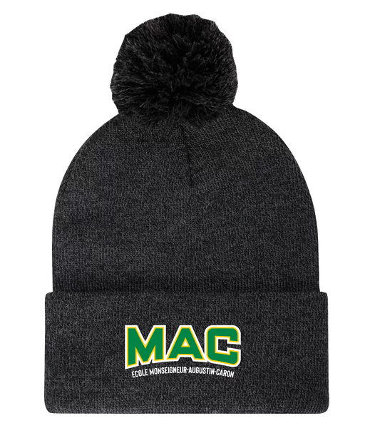 MAC Pom Pom Cuff Toque with Embroidered Logo