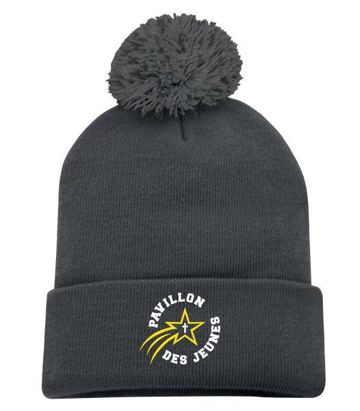 Pavillon Des Jeunes One Size Pom Pom Cuff Toque