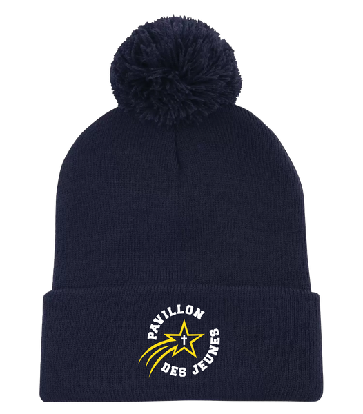 Pavillon Des Jeunes One Size Pom Pom Cuff Toque