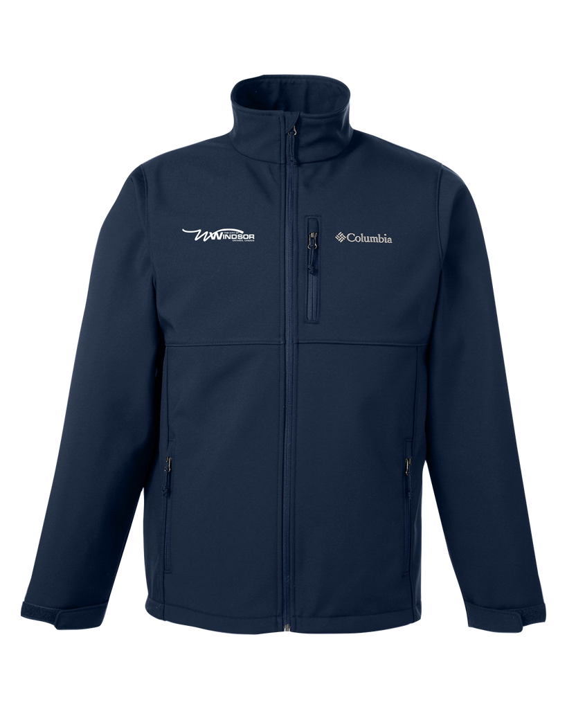 City of Windsor Columbia Mens Soft Shell Jacket with Right Chest Embroidered Logo