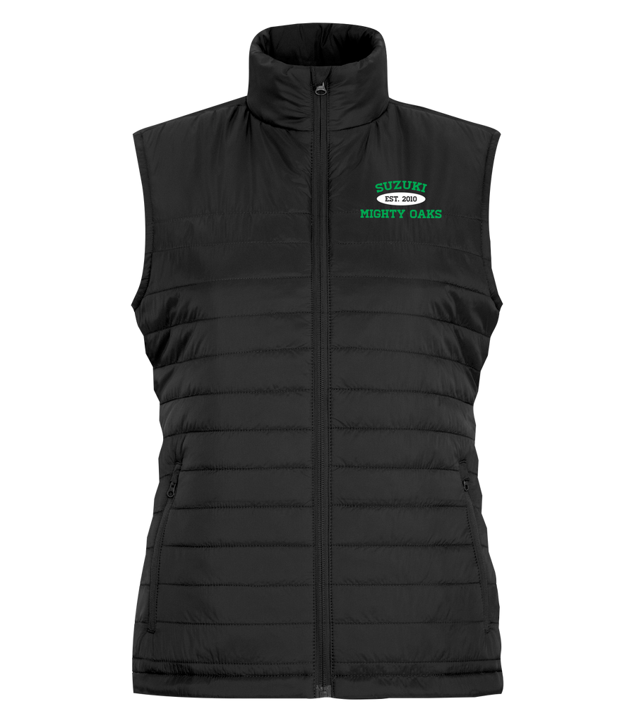 LADIES Suzuki Puffy Vest with Embroidered Logo