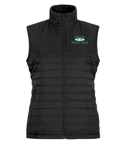 LADIES Suzuki Puffy Vest with Embroidered Logo