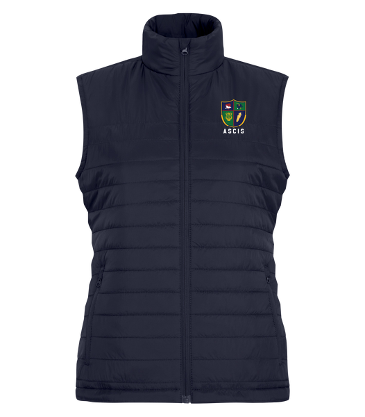 Ste. Cécile Ladies Puffy Vest with Embroidered Logo