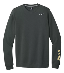 Sting Adult Nike® Fleece Crewneck with Sleeve Logo