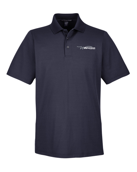 City of Windsor Performance Mens' Plaited Polo with Printed Logo