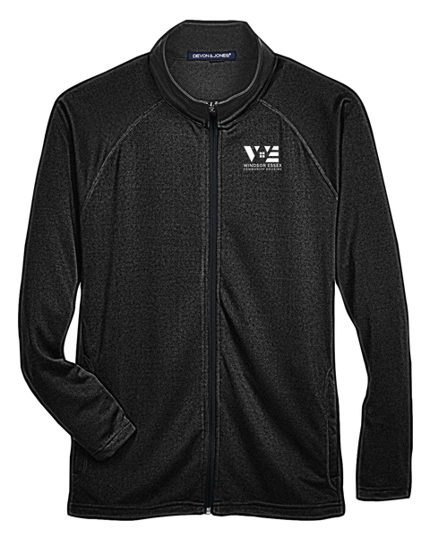 Windsor Essex Community Housing Mens' Stretch Tech-Shell Devon & Jones Compass Full-Zip with Embroidered Logo