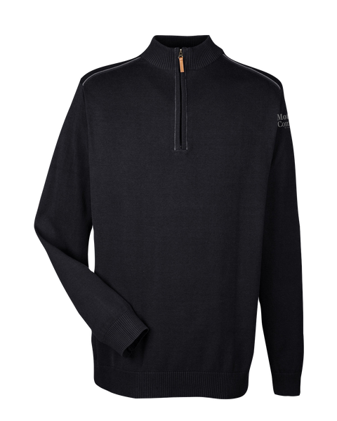 Motor City Community Credit Union Adult Fully-Fashioned Quarter-Zip Sweater with Printed Logo