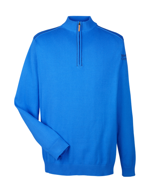 Motor City Community Credit Union Adult Fully-Fashioned Quarter-Zip Sweater with Printed Logo