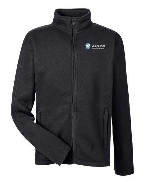 U of W Engineering Mens' Devon & Jones Full-Zip Sweater Fleece Jacket with Embroidered Logo