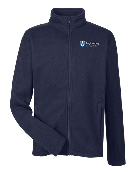 U of W Engineering Mens' Devon & Jones Full-Zip Sweater Fleece Jacket with Embroidered Logo