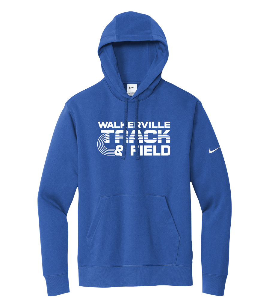 Walkerville Track & Field Adult Nike Fleece Pull Over Hooded Sweatshirt with Printed Logo