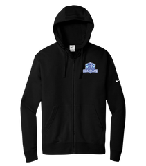 Lasalle Guardians Adult Nike® Fleece Full-Zip Hooded Sweater with Embroidered Logo