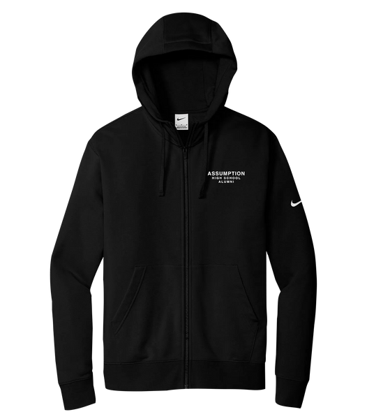 Assumption Alumni Adult Nike® Fleece Full-Zip Hooded Sweater with Embroidered Logo