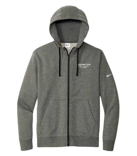 Assumption Alumni Adult Nike® Fleece Full-Zip Hooded Sweater with Embroidered Logo