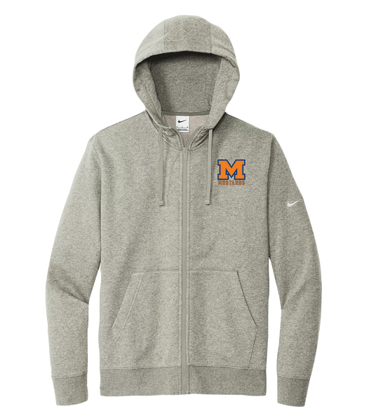 Vincent Massey Adult Nike® Fleece Full-Zip Hooded Sweater with Embroidered Logo