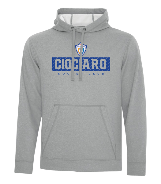 Ciociaro Soccer Club Block Letters Adult Dri-Fit Hoodie with Printed Logo