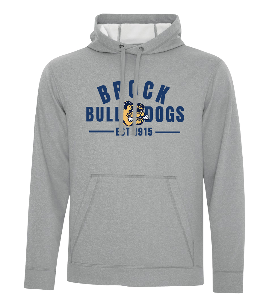 General Brock EST 1915 Adult Dri-Fit Hoodie With Printed Logo