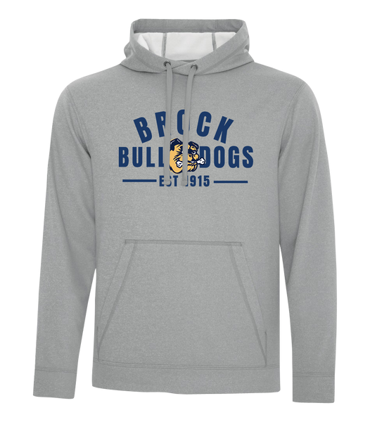 General Brock EST 1915 Adult Dri-Fit Hoodie With Printed Logo