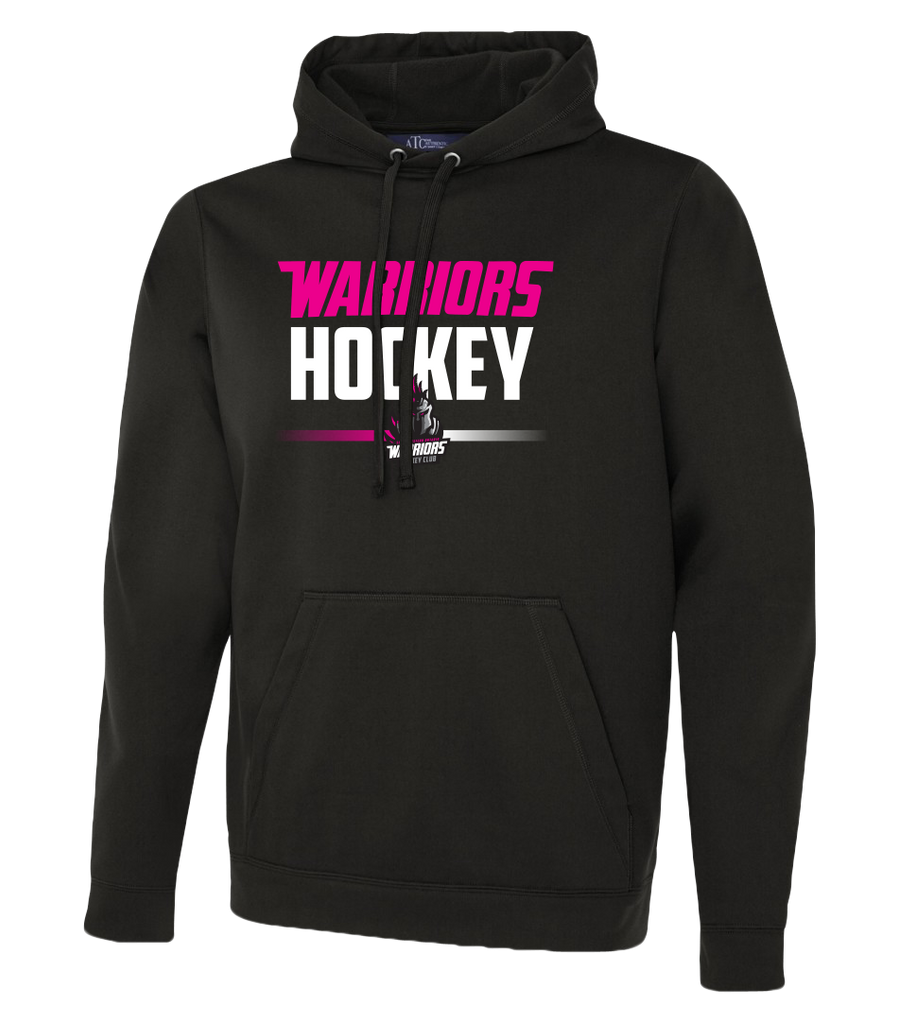 Warrior Hockey Ladies Pink Adult Dri-Fit Hoodie With Printed Logo