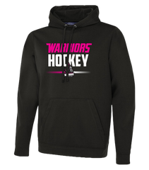 Warrior Hockey Ladies Pink Adult Dri-Fit Hoodie With Printed Logo