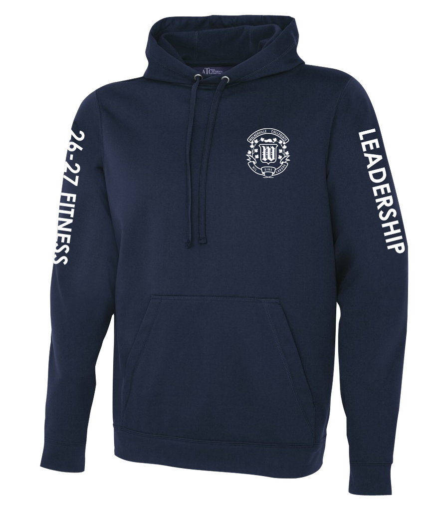 Walkerville "Fitness Leadership" Adult Dri-Fit Pull Over Hooded Sweatshirt with Printed Logo
