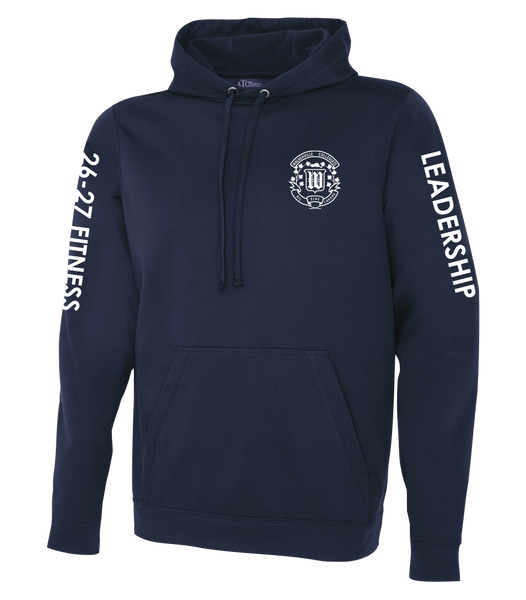 Walkerville "Fitness Leadership" Adult Dri-Fit Pull Over Hooded Sweatshirt with Printed Logo