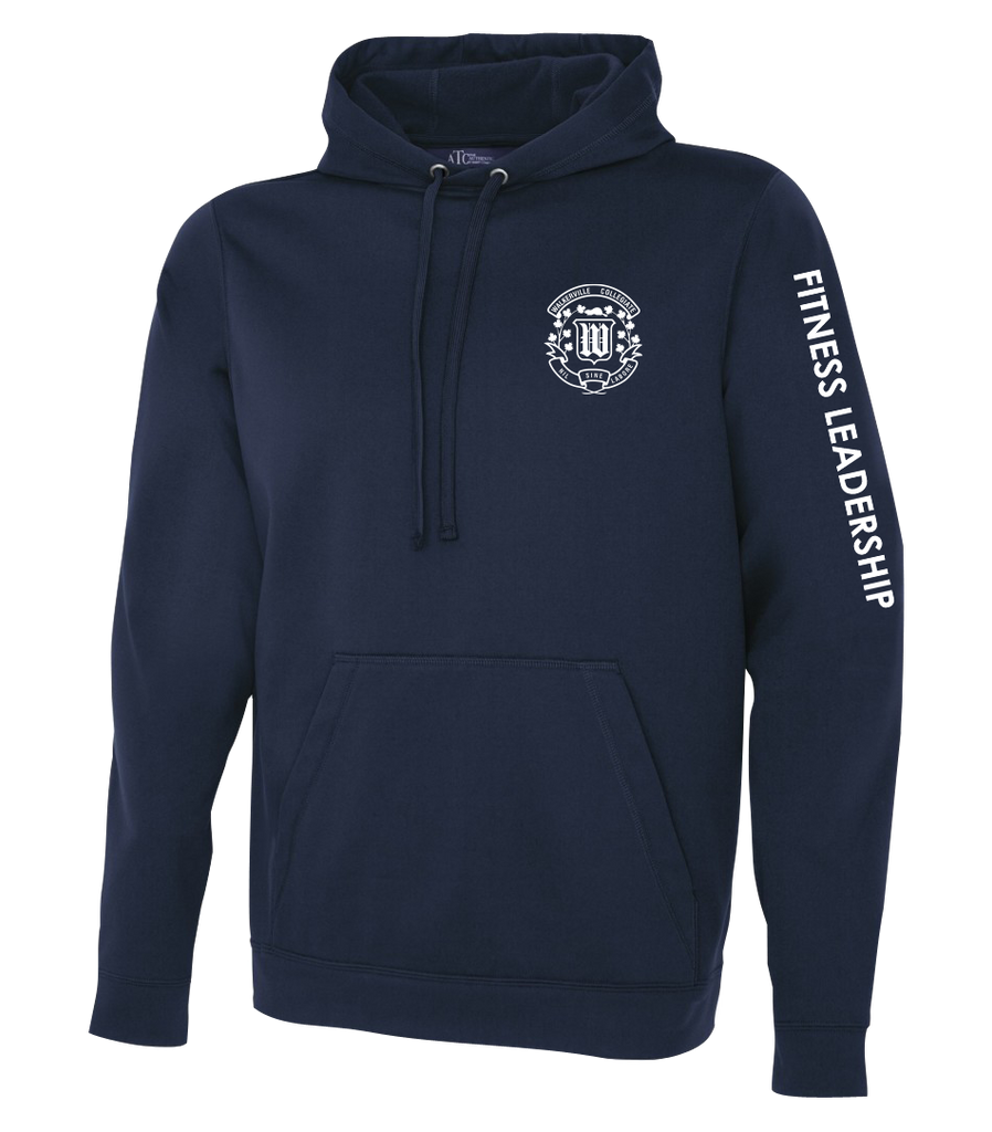 Walkerville "Fitness Leadership" Adult Dri-Fit Pull Over Hooded Sweatshirt with Printed Logo
