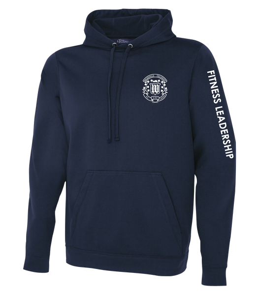 Walkerville "Fitness Leadership" Adult Dri-Fit Pull Over Hooded Sweatshirt with Printed Logo