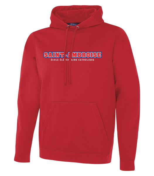 Saint Ambroise Adult Dri-Fit Hoodie With Printed Logo