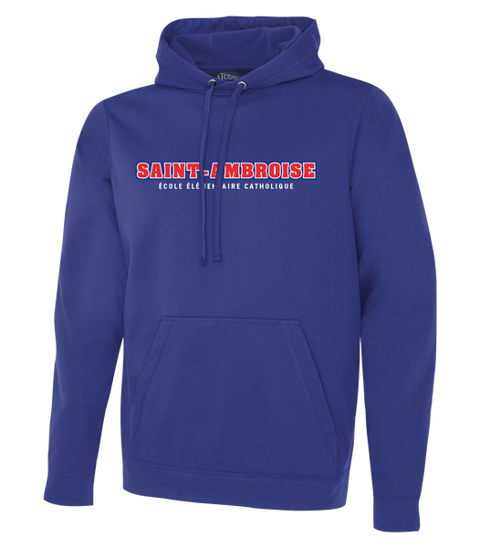 Saint Ambroise Adult Dri-Fit Hoodie With Printed Logo