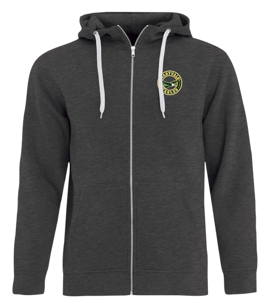Maryvale Eagles Adult Cotton Full Zip Hooded Sweatshirt with Left Chest Embroidered Logo