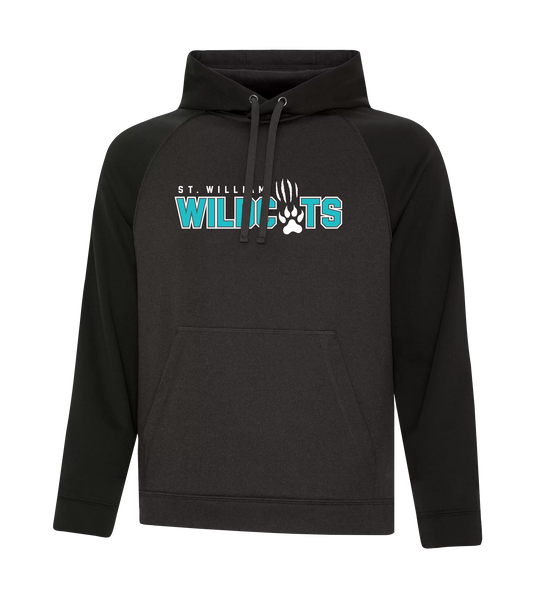 St. William Adult Two Toned Hoodie with Printed Logo