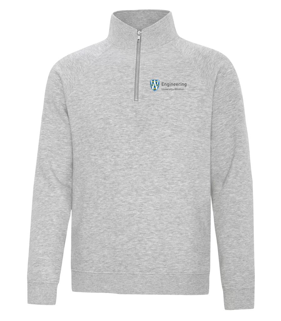 U of W Engineering Adult Vintage 1/4 Zip Sweatshirt with Embroidered Logo