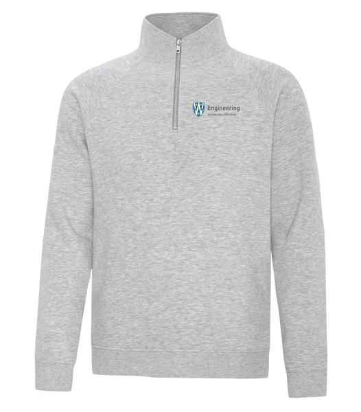 U of W Engineering Adult Vintage 1/4 Zip Sweatshirt with Embroidered Logo