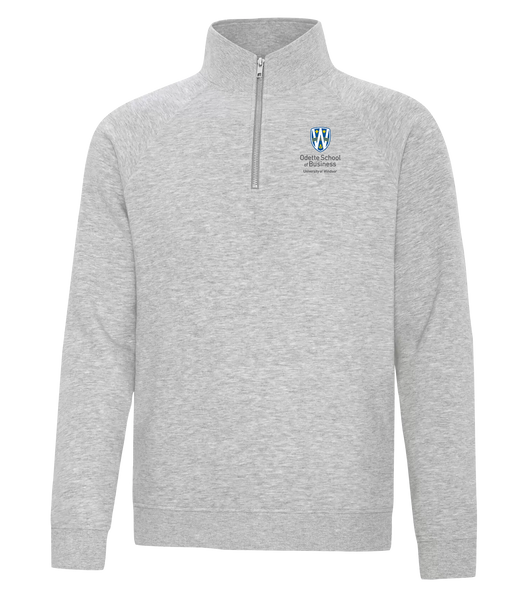 Odette Adult Vintage 1/4 Zip Sweatshirt with Embroidered Logo