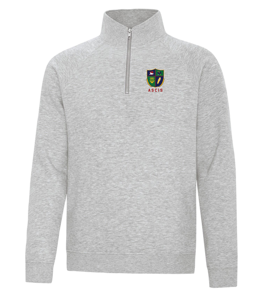 Ste. Cécile Adult Vintage 1/4 Zip Sweatshirt with Embroidered Logo