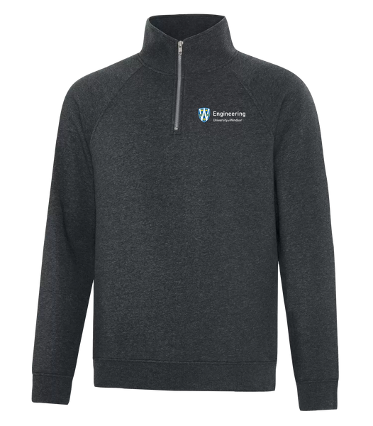 U of W Engineering Adult Vintage 1/4 Zip Sweatshirt with Embroidered Logo