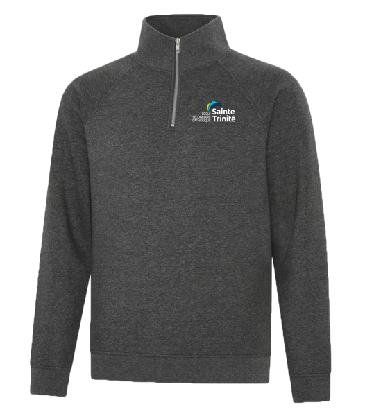 Sainte Trinité Adult Vintage 1/4 Zip Sweatshirt with Embroidered Logo