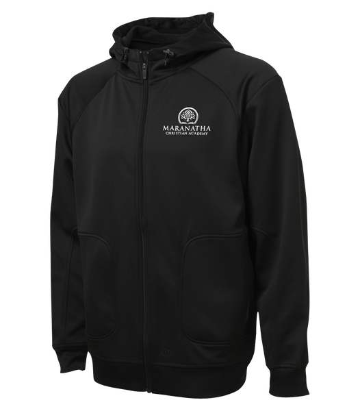 Maranatha Christian Academy Adult Hooded Yoga jacket with Embroidered Logo