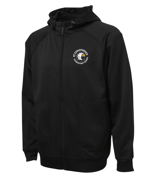 St. Christopher Adult Hooded Yoga jacket with Embroidered Logo