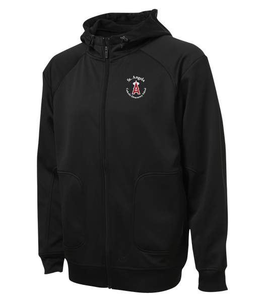 St. Angela Adult Hooded Yoga jacket with Embroidered Logo